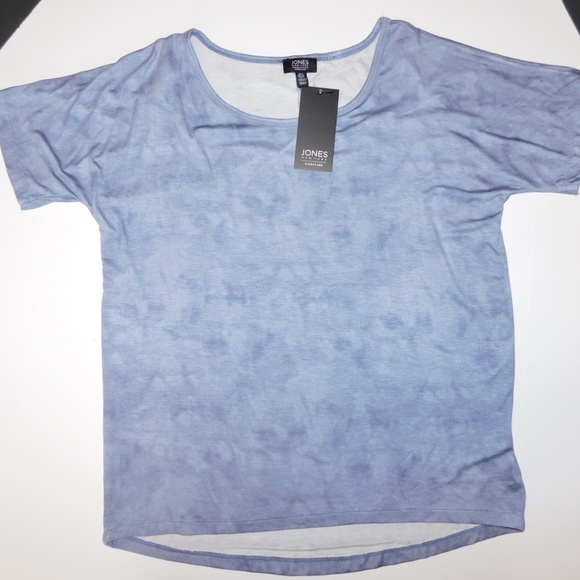 Jones of New York Signature Dusty Blue T-Shirt - Picture 6 of 8